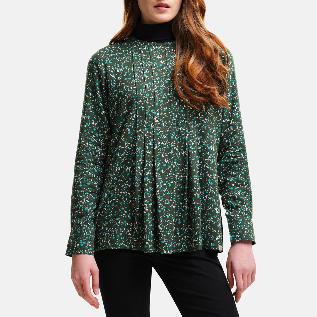 Green Print Orla Kiely Long Sleeve Top