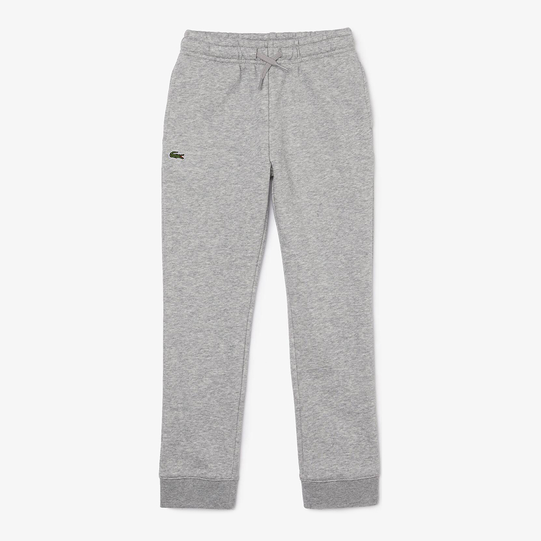 Kid Boy's Grey Drawstring Cotton Blend Joggers