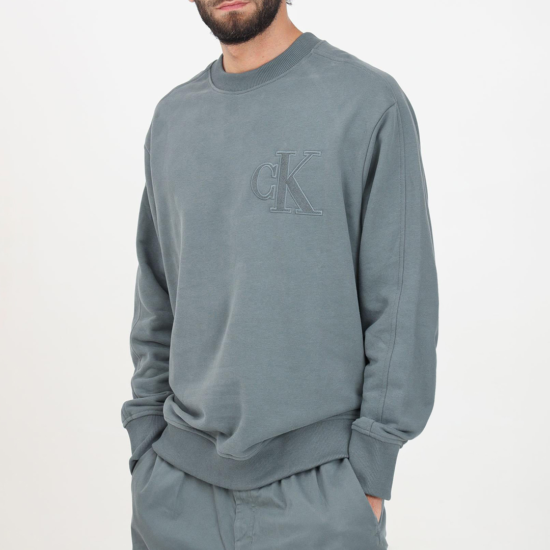 Endless Grey Ck Crew Neck Sweatshirt