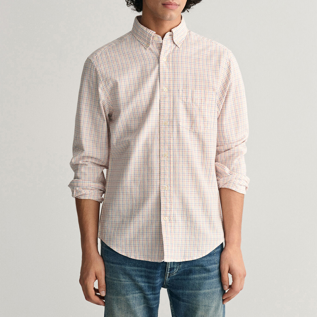 Multi Tattersall Oxford Embroidered Shirt