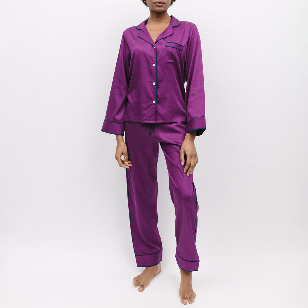 Purple Southbank Pyjama Set - Fable & Eve - Modalova