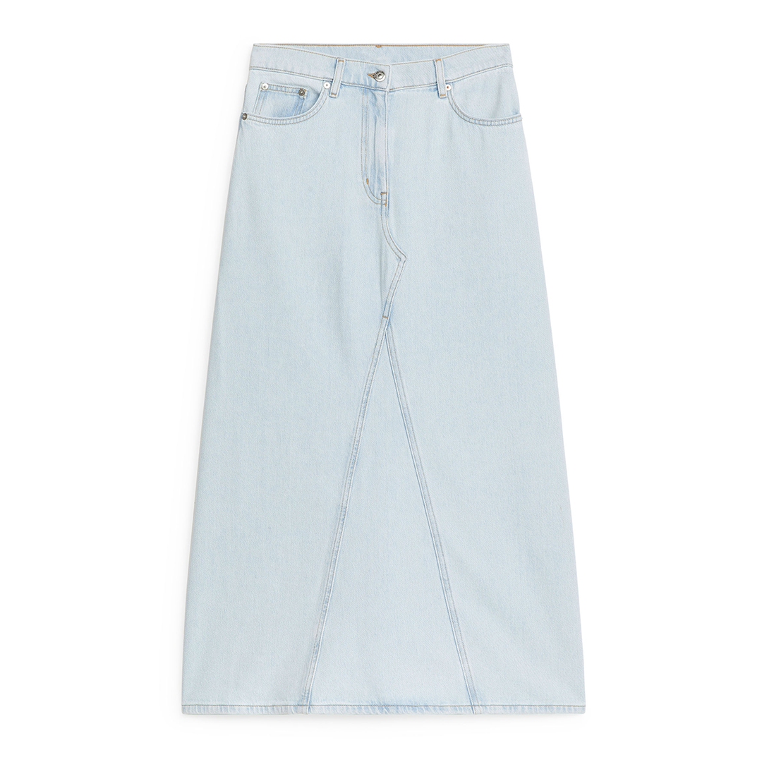 Light Blue Denim Skirt