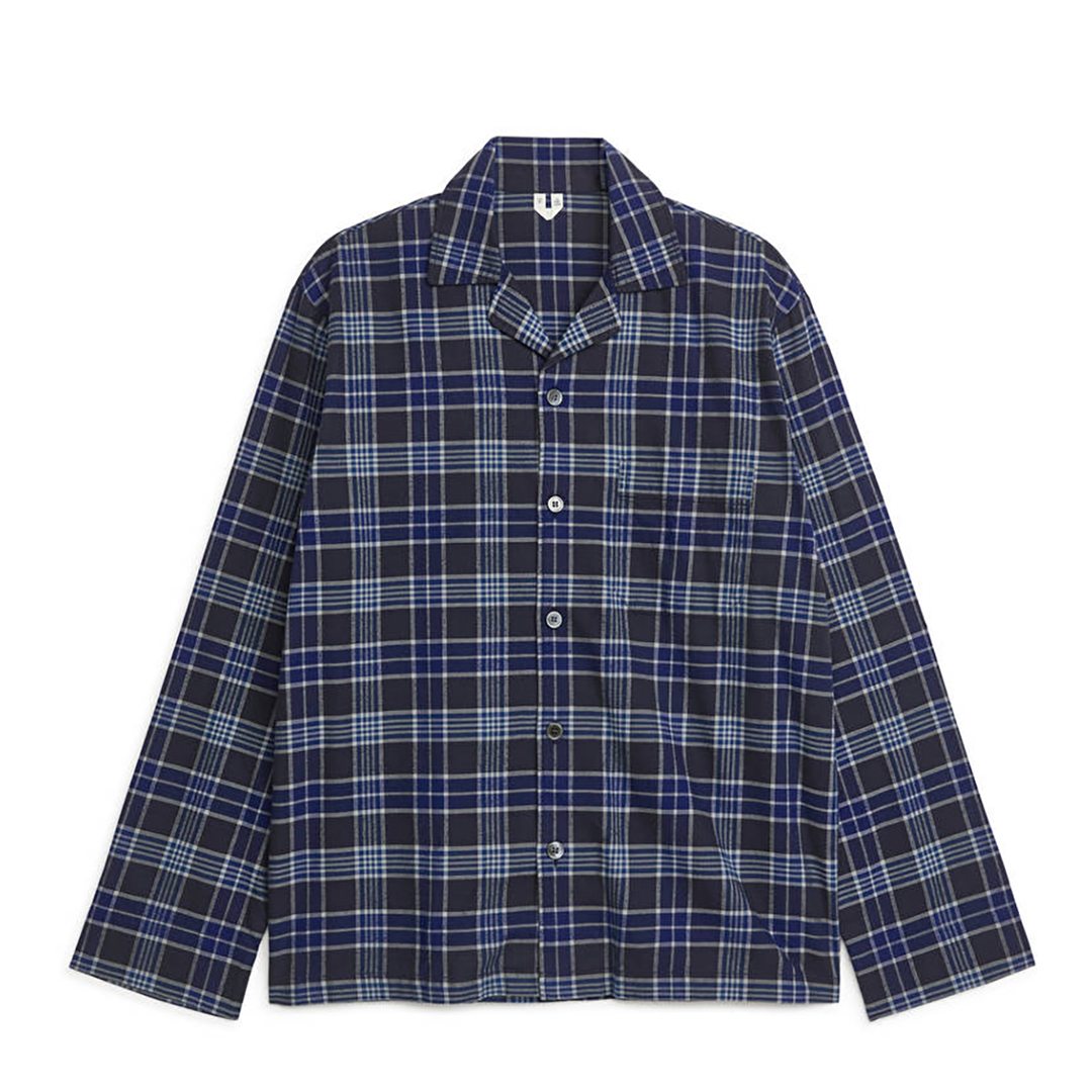 Blue Tartan Lounge Shirt