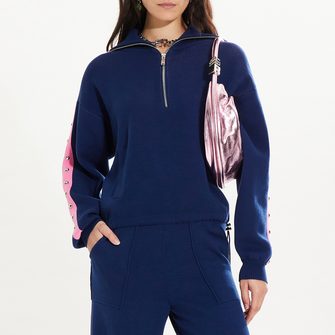 Royal Blue Hooded Sweater