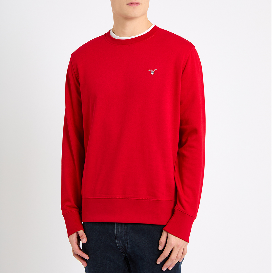 Red Original Shield Crew Neck Sweatshirt