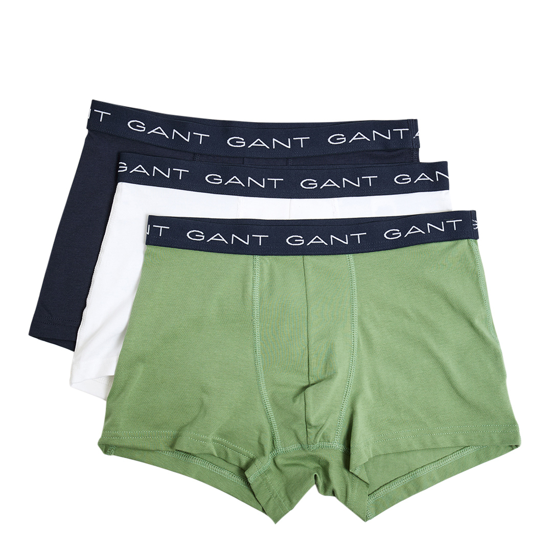 Gant Men's  Green  3 Pack Trunks in Size 2XL, BrandAlley