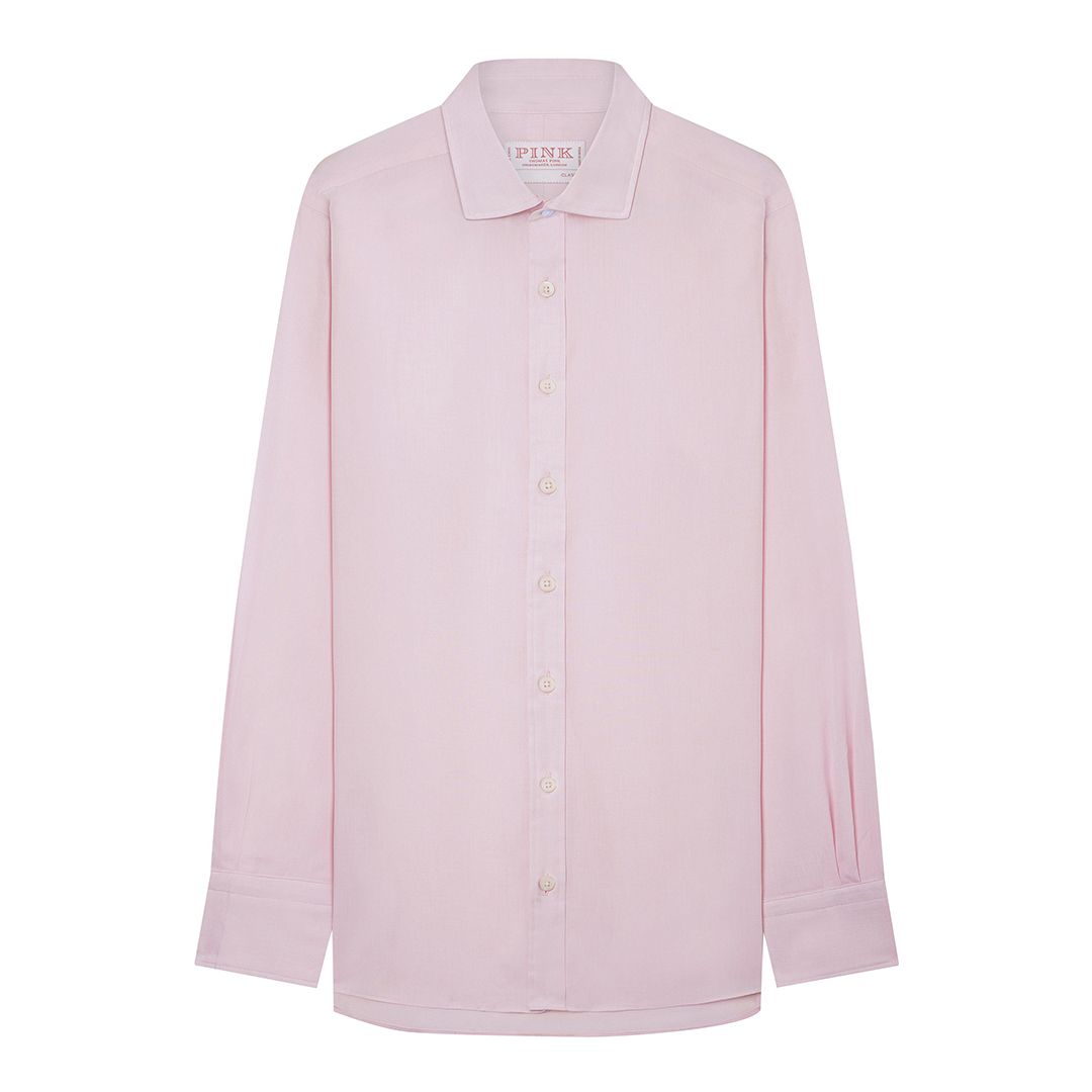 Pale Pink Classic Fit Cotton Shirt