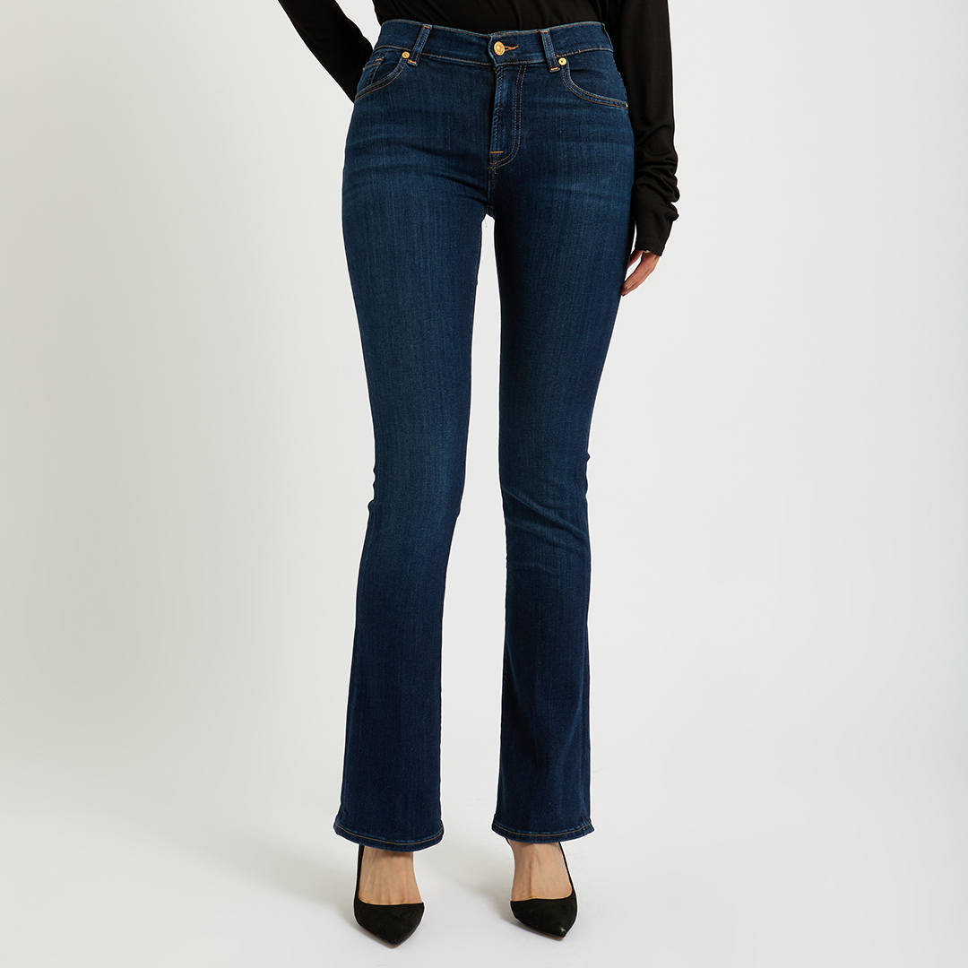 Dark Indigo Bootcut Stretch Jeans