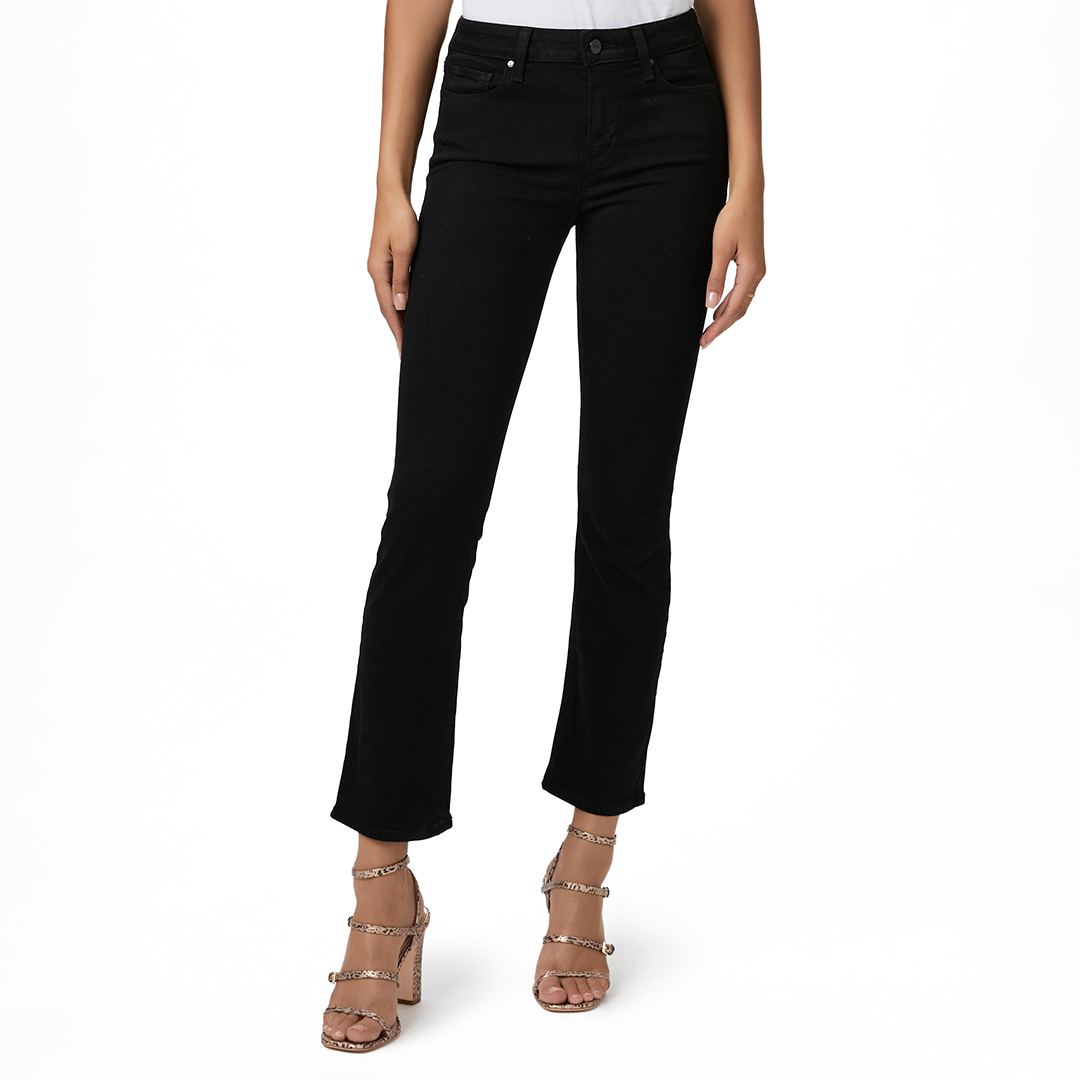 Black Cropped Amber Jean
