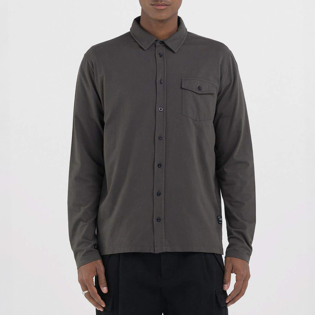 Khaki Cotton Jersey Shirt