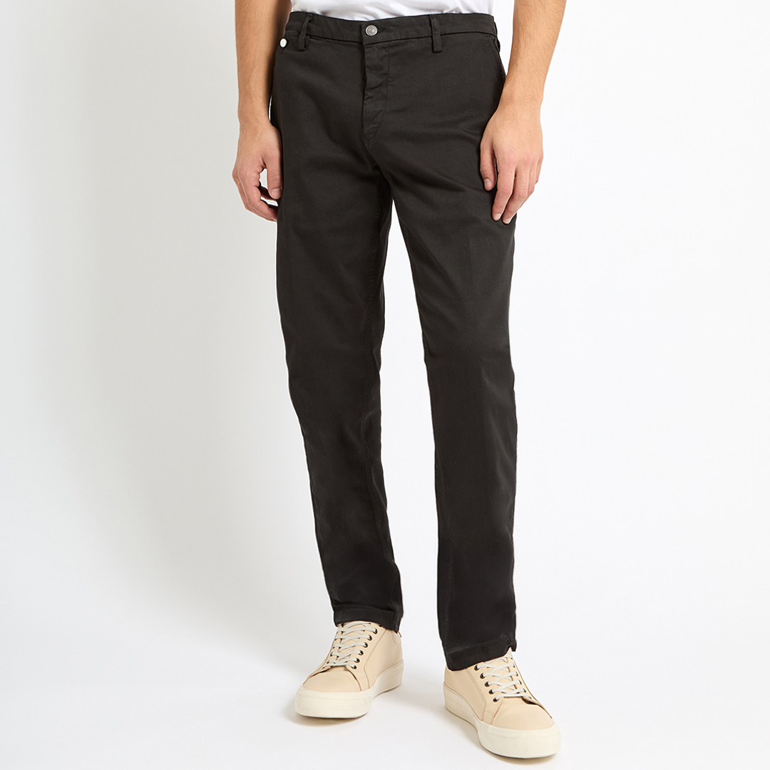 Replay Black Benni Hyperflex Chinos - Size 34 32