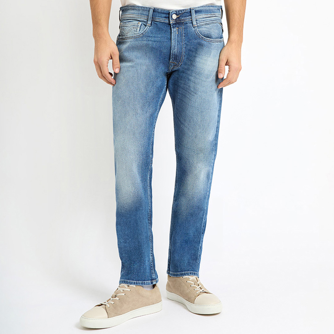 Blue Rocco Straight Stretch Jeans