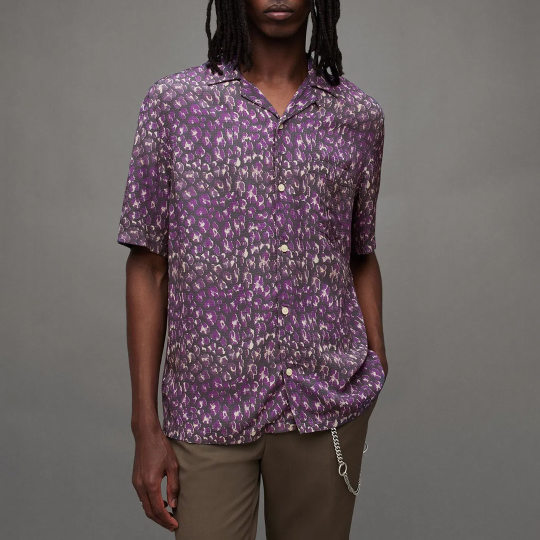 Purple Ikuma Short Sleeve Shirt