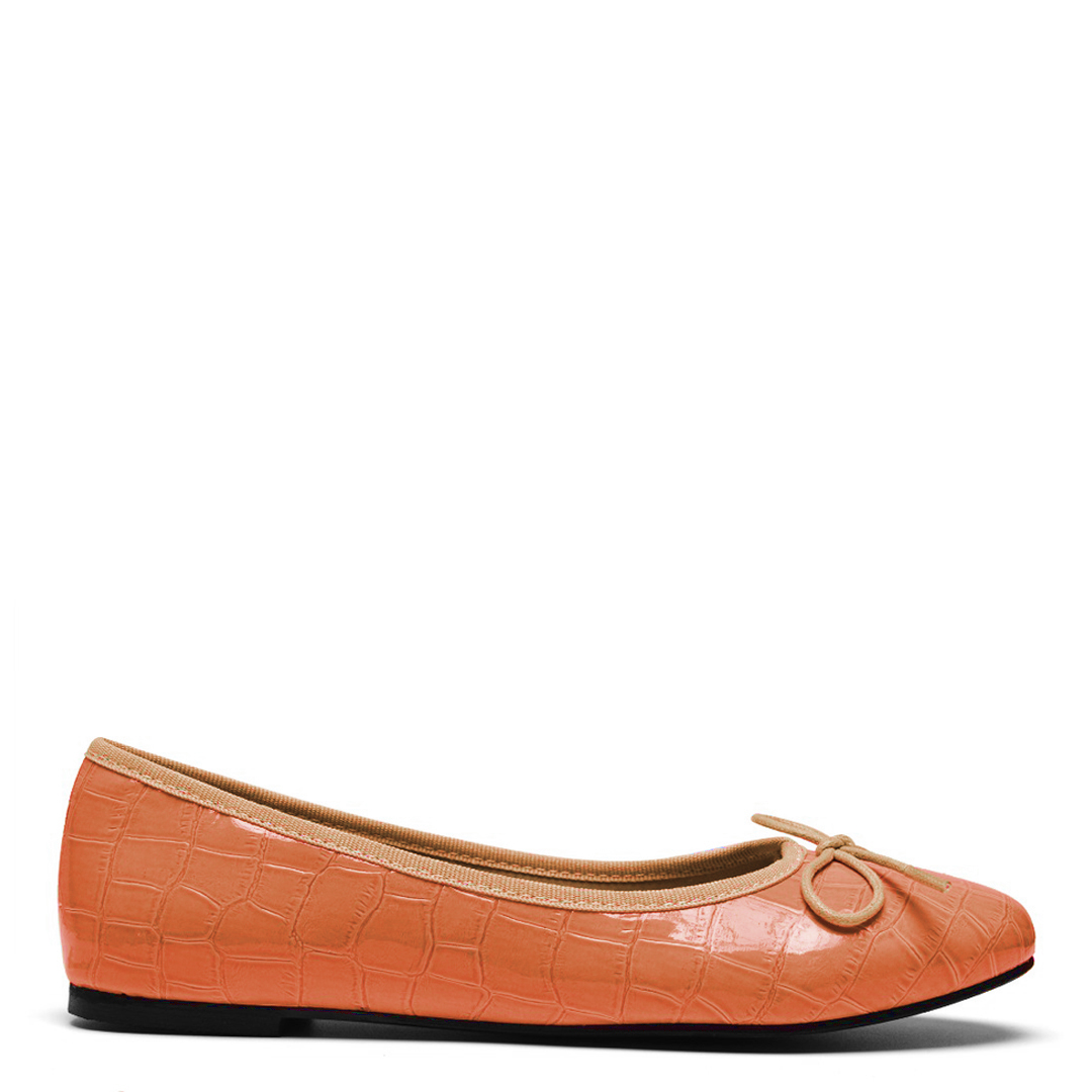 Coral Patent Leather Amelie Pump