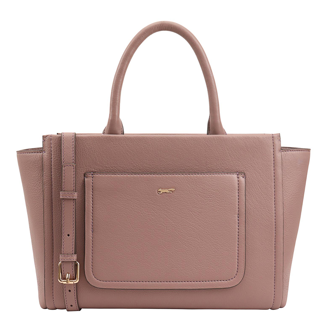 Paul Costelloe Women's   Pink Twilight Mauve Shinano way Leather Bag in Size 14, BrandAlley