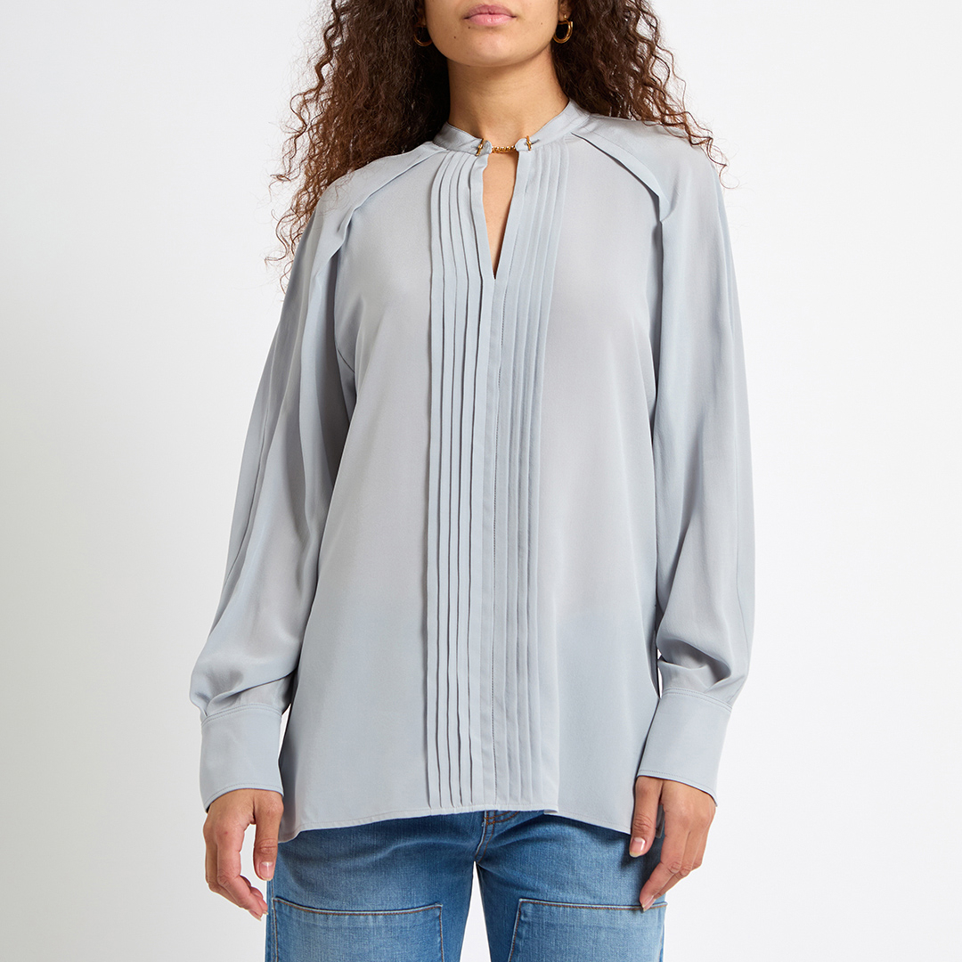 Dove Grey Long Sleeve Top
