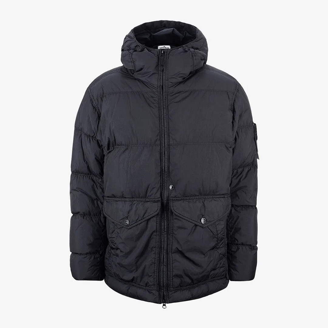 Black Quilted Puffer Coat