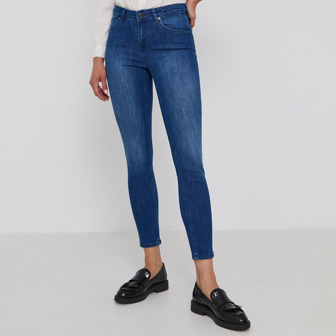 Blue Marlene Skinny Crop Jeans
