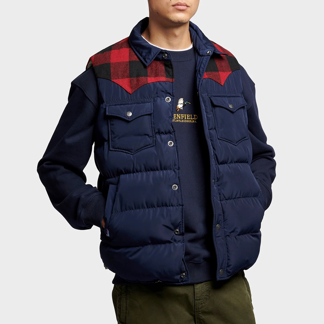 Navy Rockford Puffer Vest
