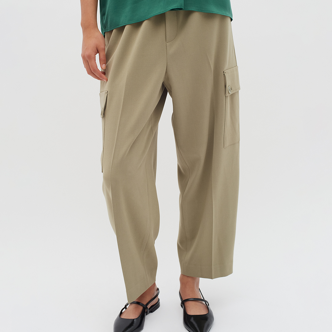 Khaki Teone Cargo Trousers - Inwear - Modalova