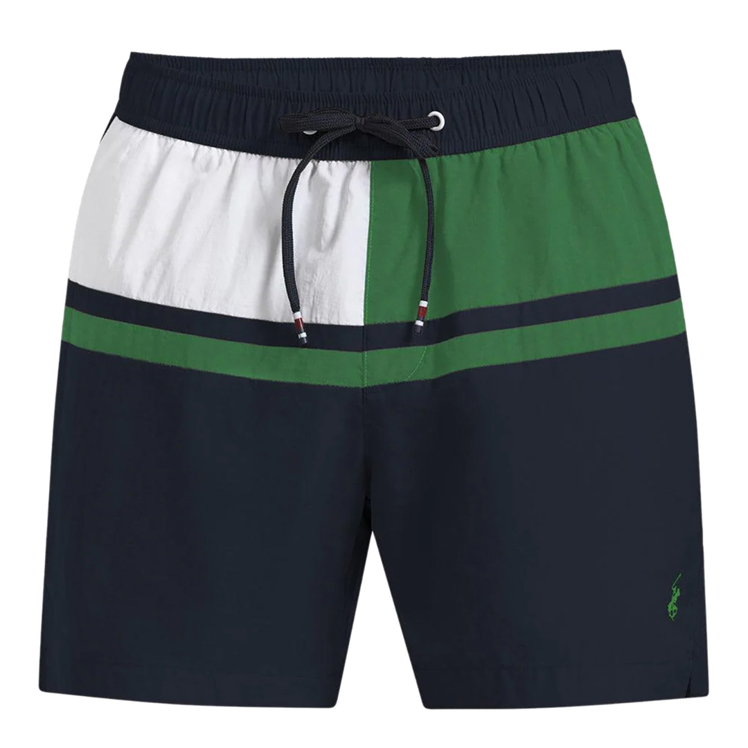 Navy Contrast Panel Swimming Shorts - Beverly Hills Polo Club - Modalova