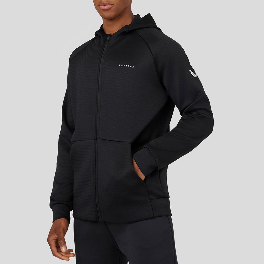 Black Aeroscuba Zip Hoodie
