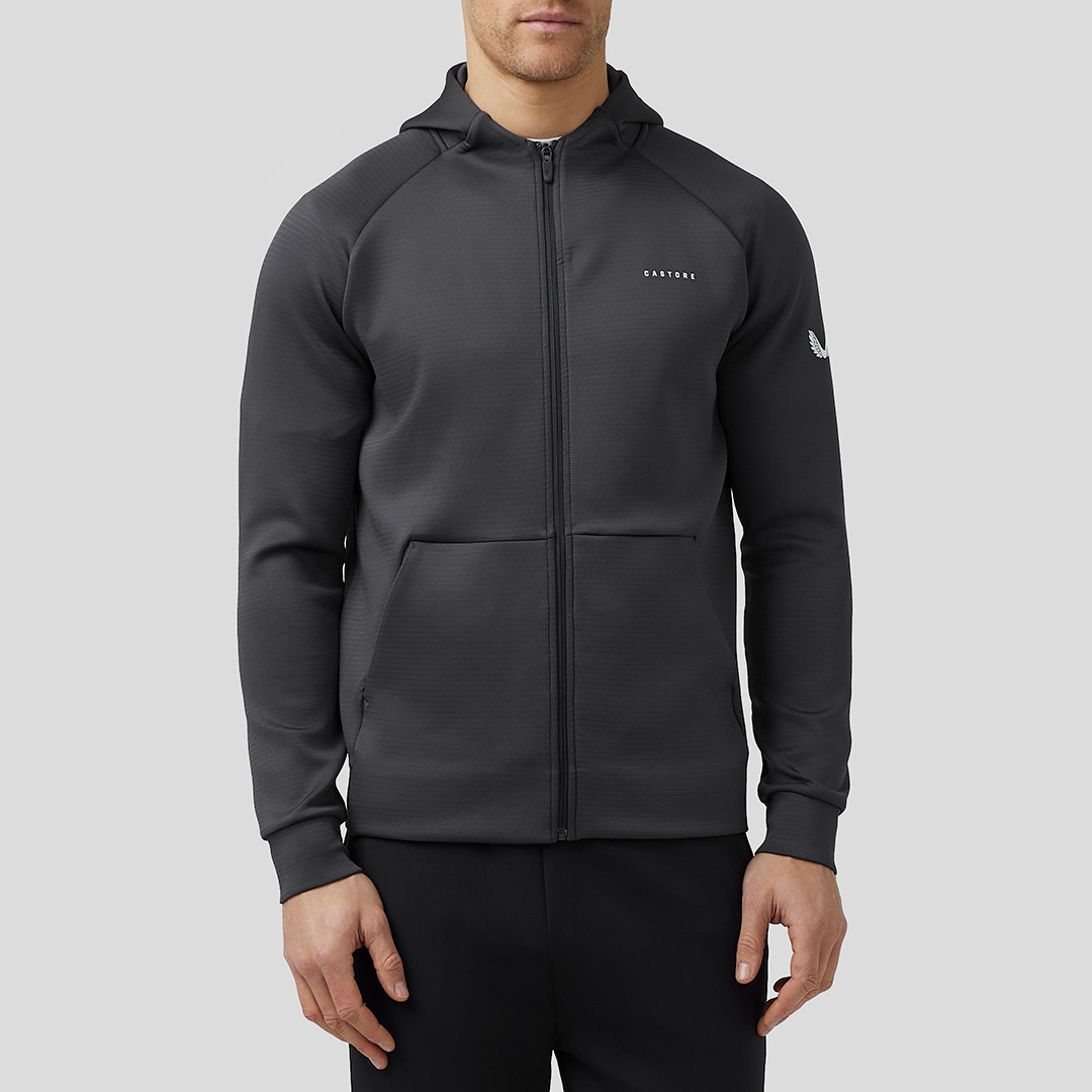 Charcoal Aeroscuba Zip Hoodie