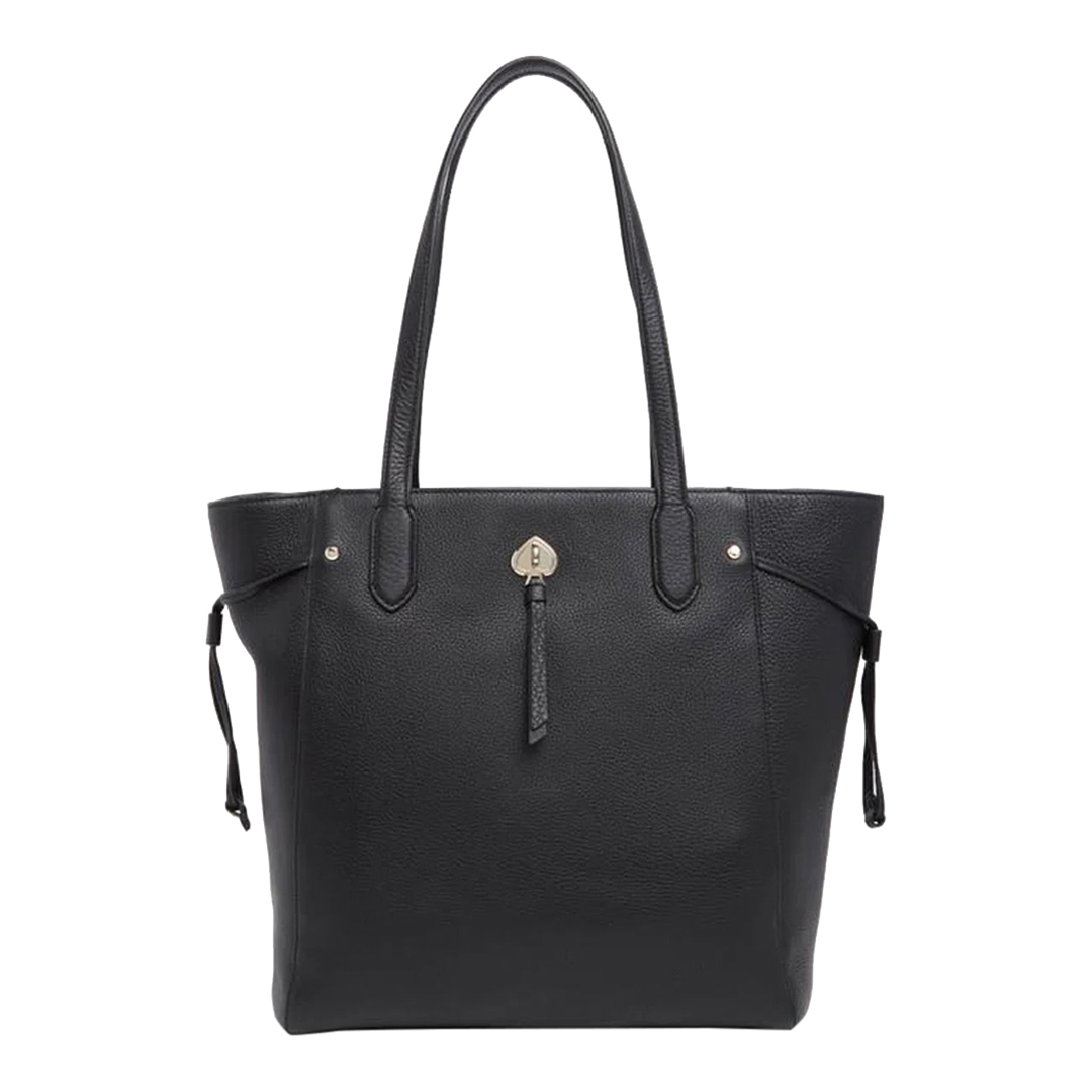 Black Marti Pebbled Leather Large Tote