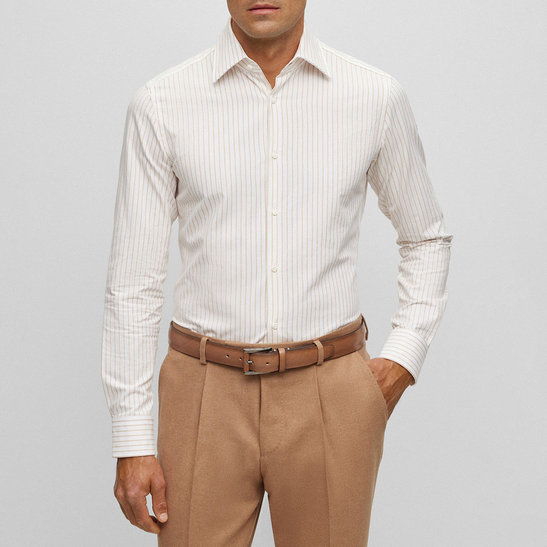 Ecru Pin Stripe Shirt