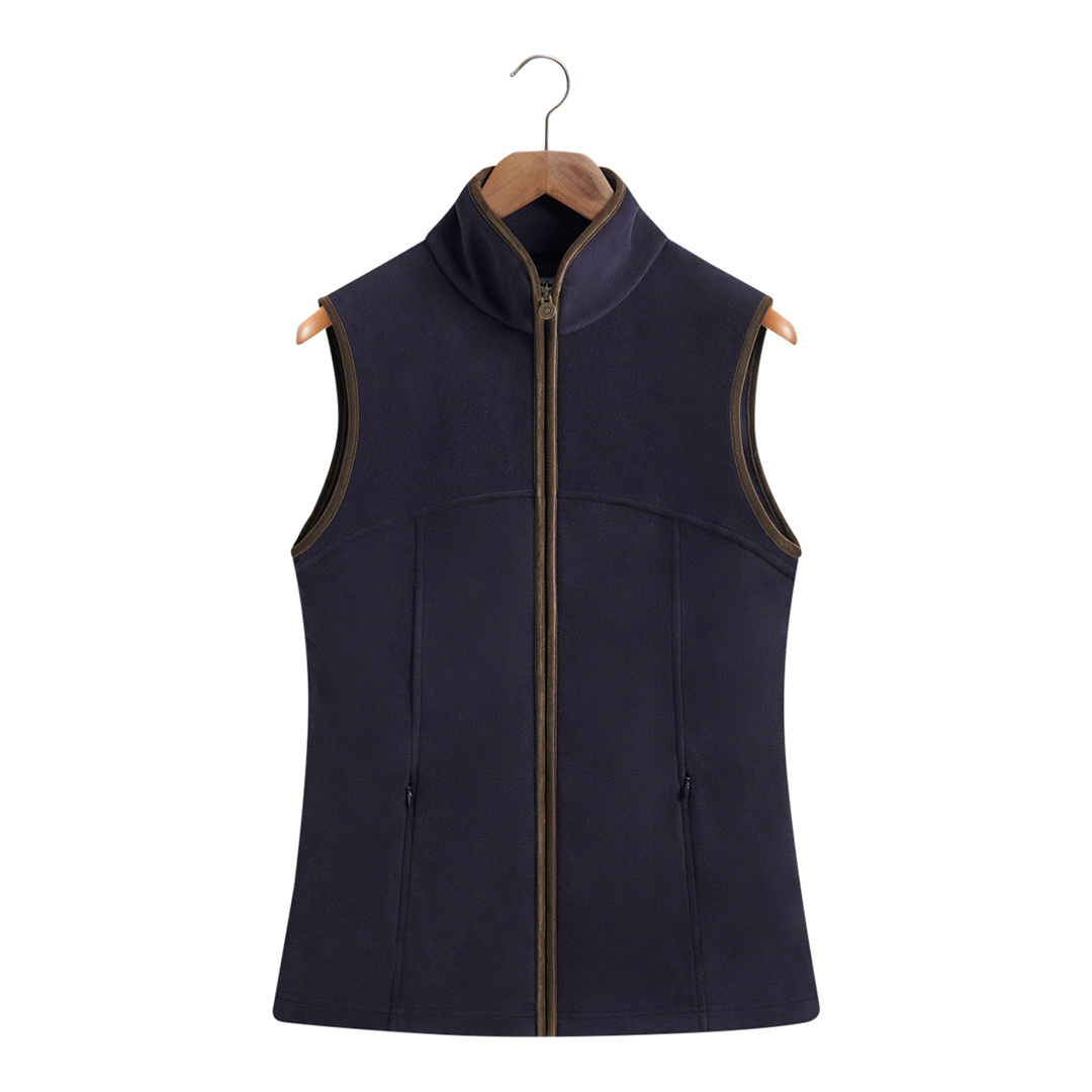 Women's Navy Fleece Gilet - Bernard Weatherill - Modalova