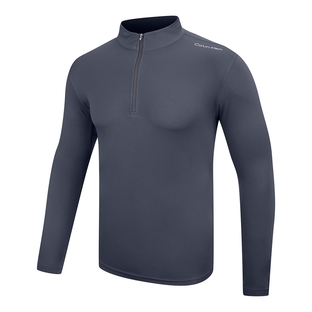 Charcoal Calvin Klein Tech 1/2 Zip Midlayer