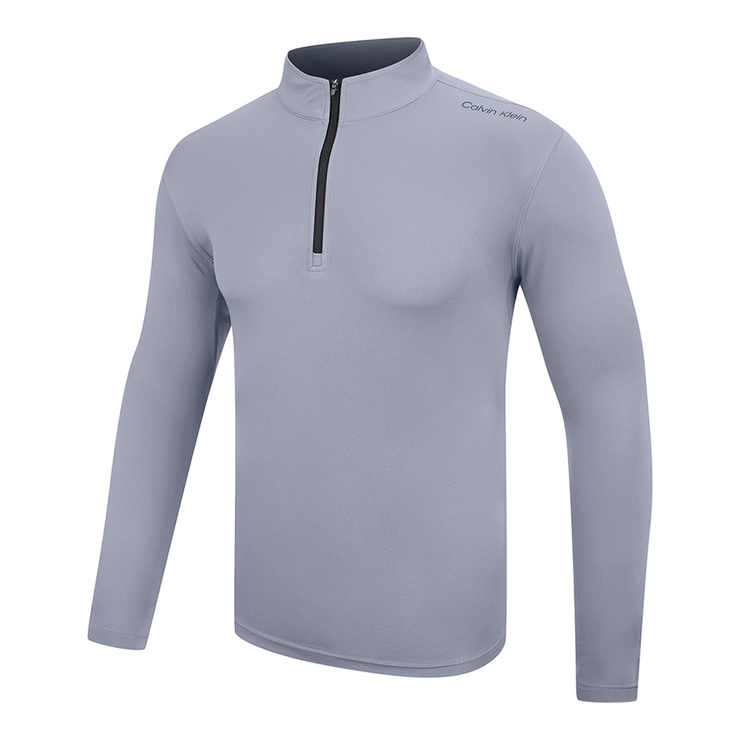 Grey Calvin Klein Tech 1/2 Zip Midlayer