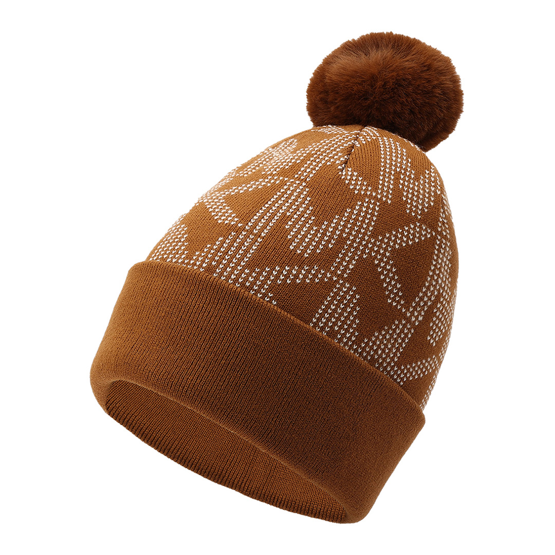 Michael Kors Women's    Luggage Cream Grounded Signature Mk Cuff Hat , BrandAlley