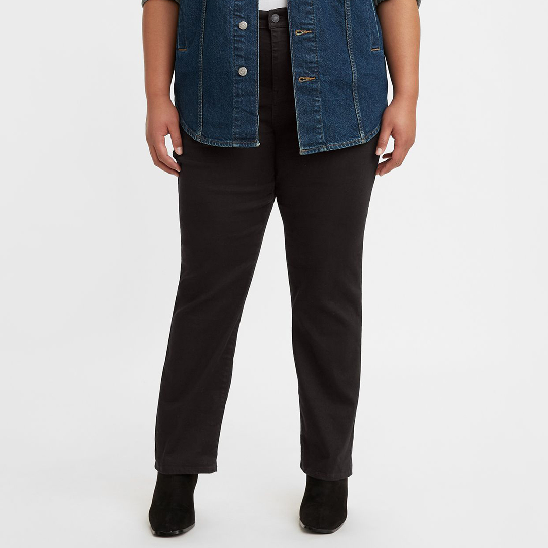 Plus Black 724™ Straight Stretch Jeans