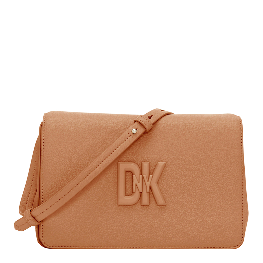 Tan Seventh Avenue Medium Flap Handbag