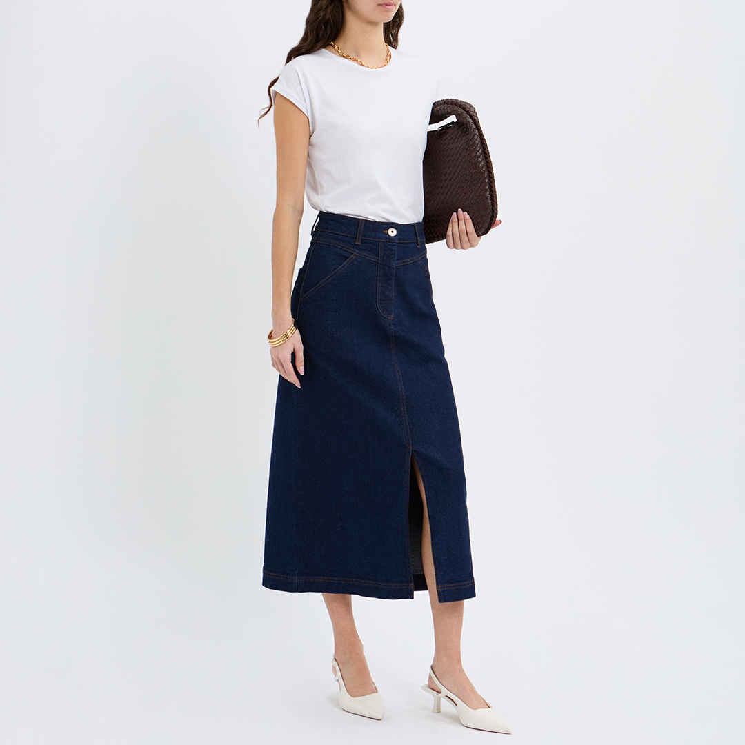 Indigo Denim Skirt