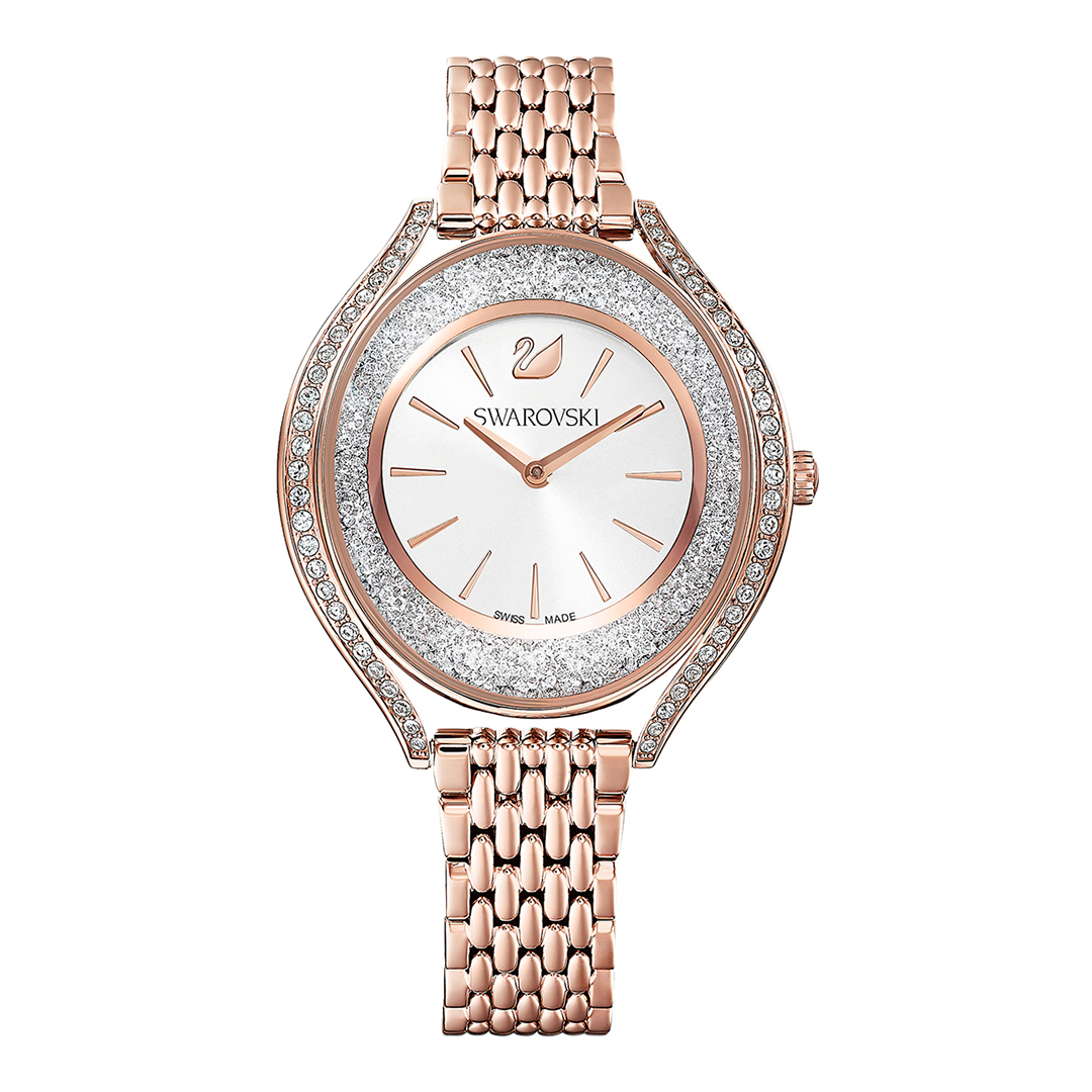 SWAROVSKI Women's  Rose Gold Crystalline Aura watch in Size Medium, BrandAlley