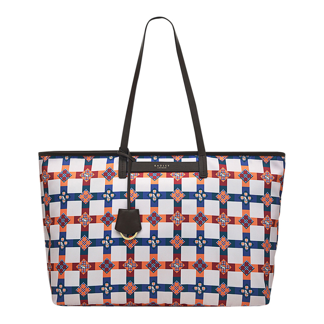 Chalk Finsbury Park Patch Large Ziptop Shoulder Bag