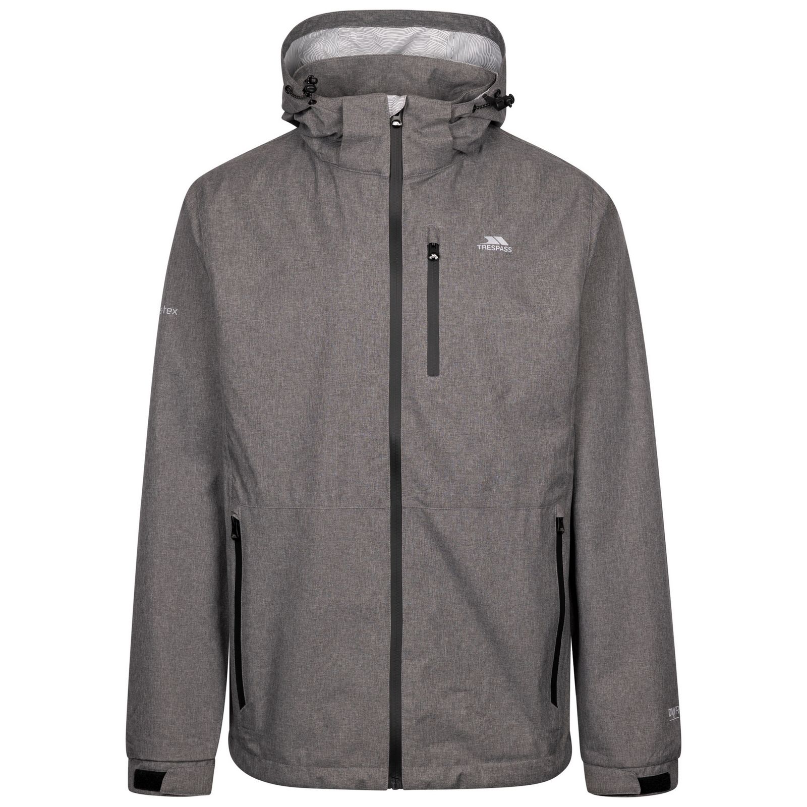 Trespass Men's   Grey Jacket Farlesthorpe Polyester Marl in Size XXL, BrandAlley