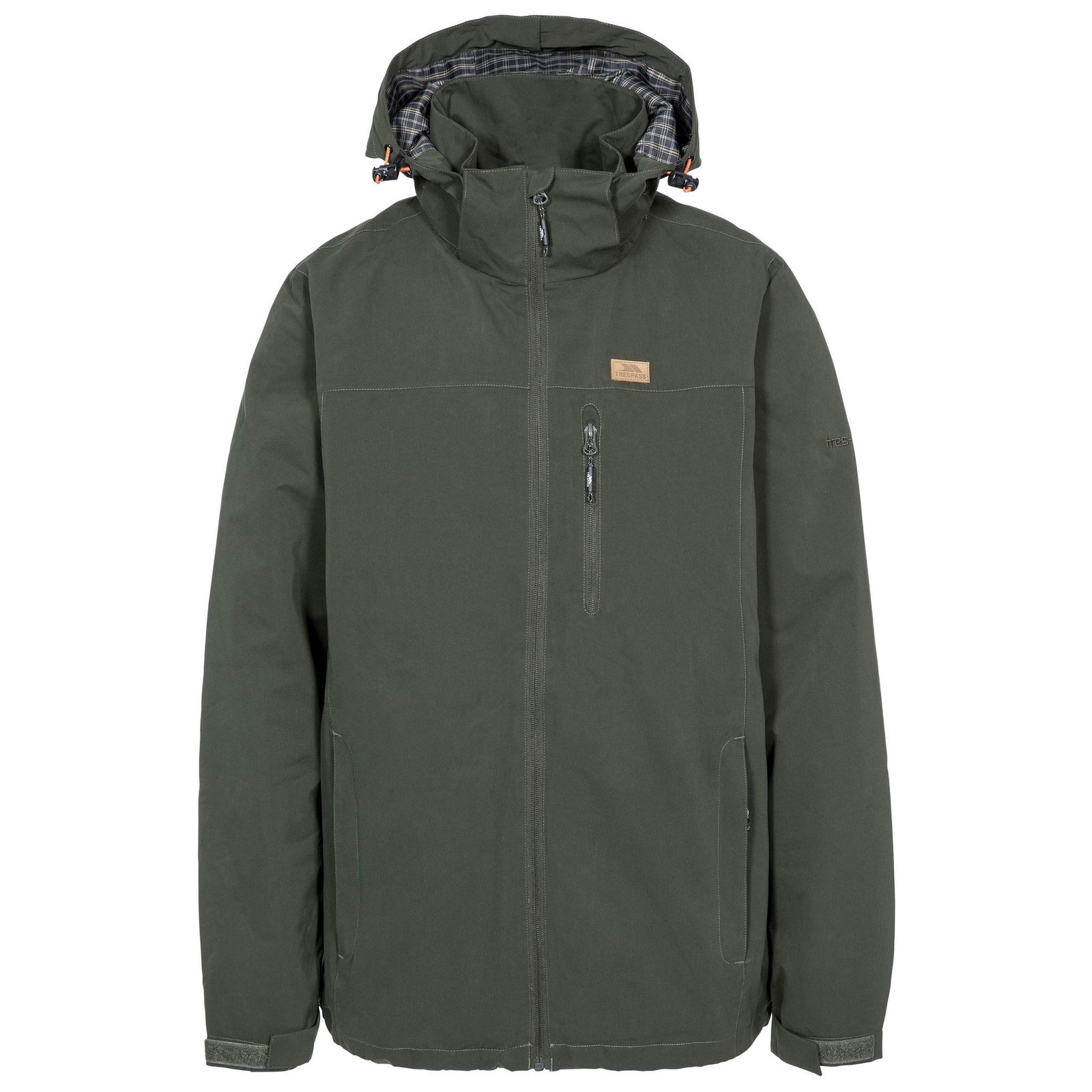 Trespass Men's  Waterproof Jacket Weir Polyester Olive in Size M, BrandAlley