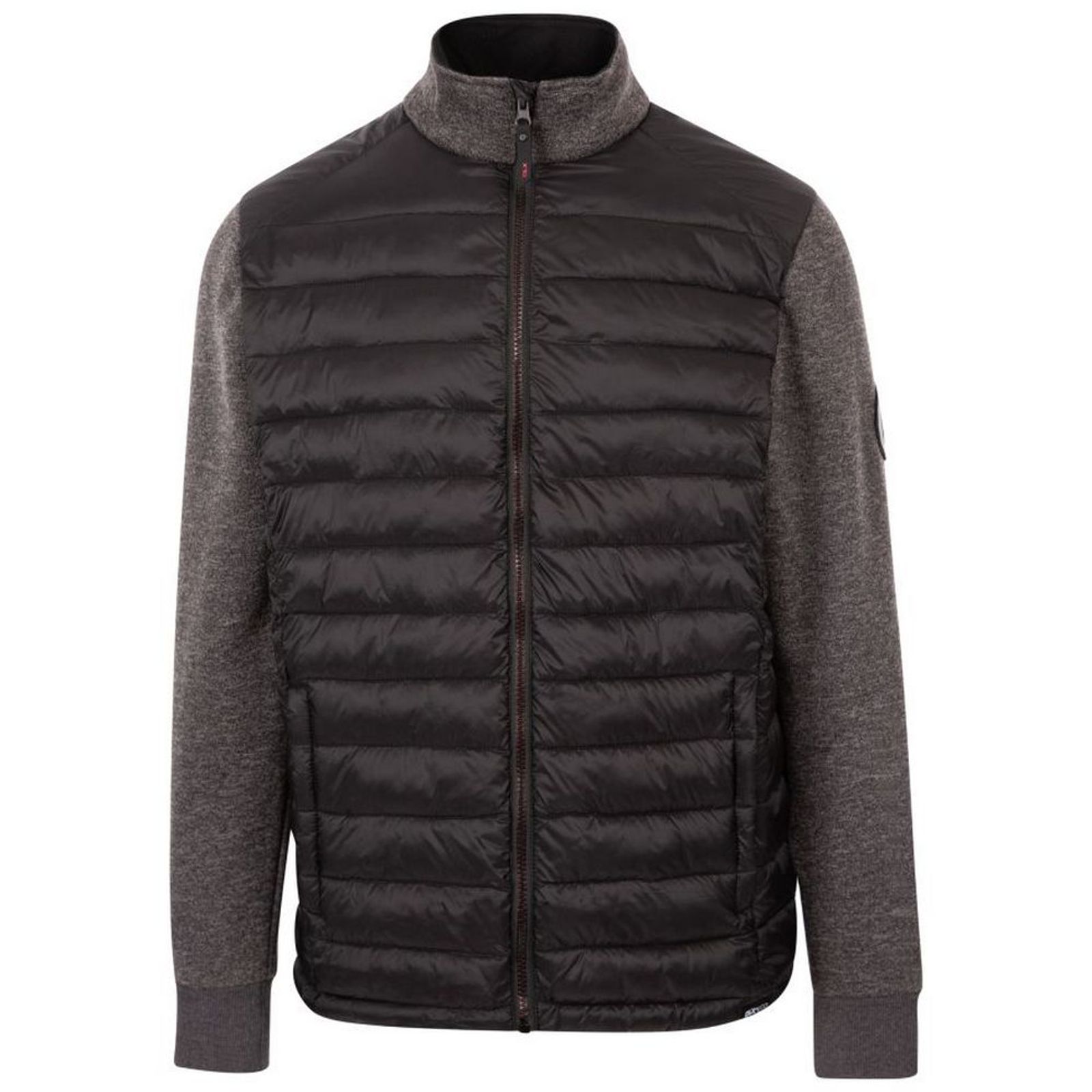Trespass Men's   Black Padded Jacket Warner Mixed in Size L, BrandAlley