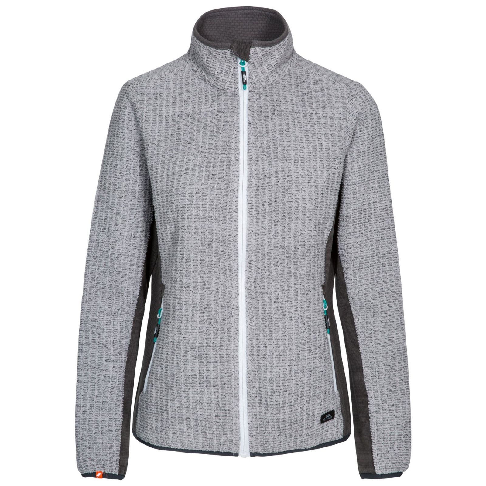 Trespass Women's   Grey Fleece Jacket Liggins Polyester Marl in Size S, BrandAlley