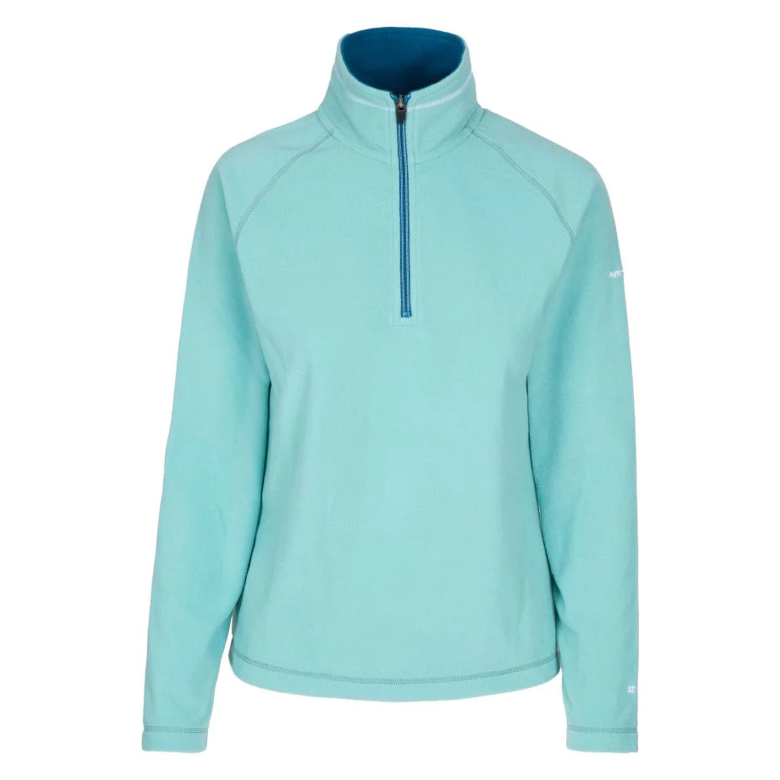 Trespass Girls   Green Fleece Top Sybil Polyester Teal Mist in Size 9/10 Years, BrandAlley