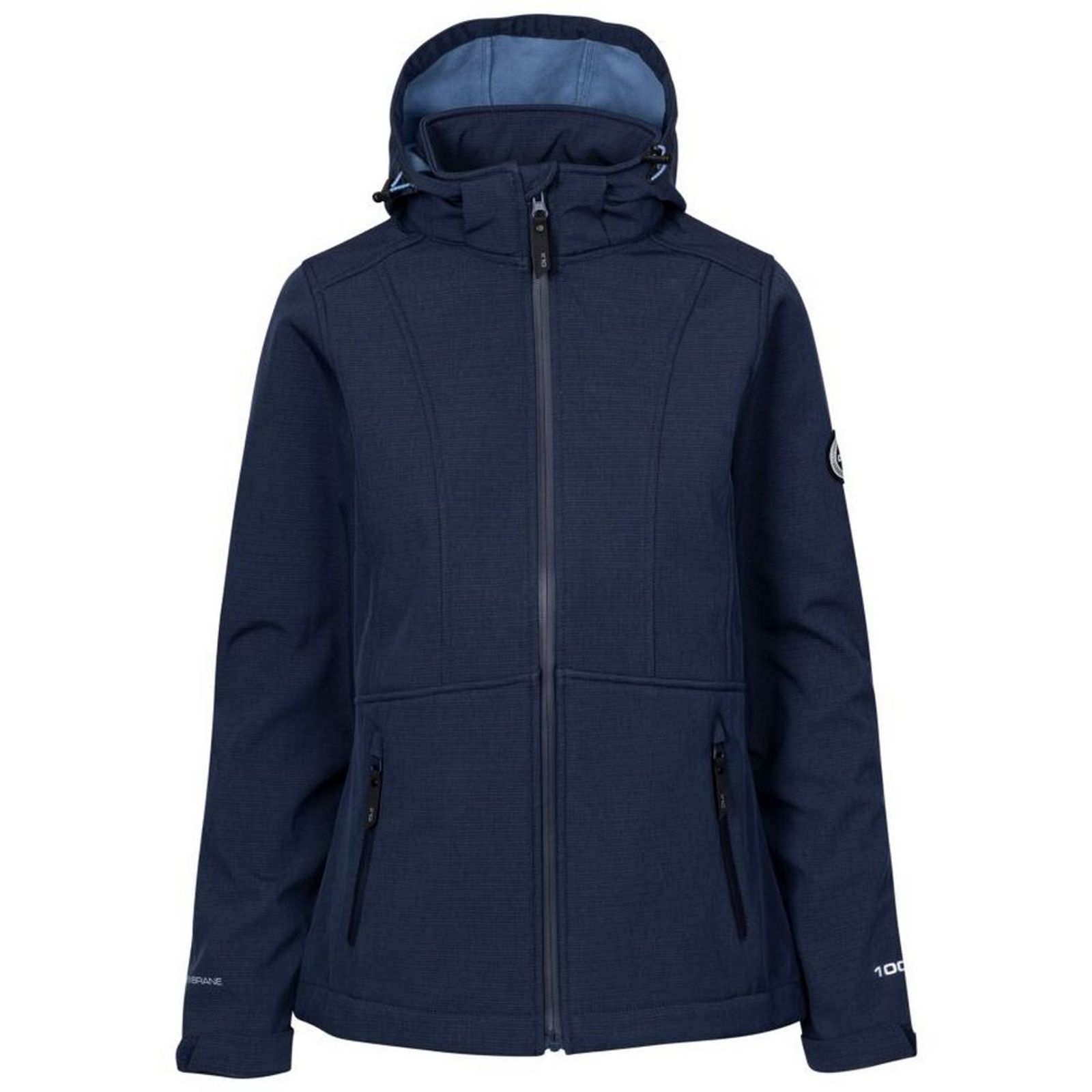Trespass Women's  Soft Shell Jacket Christine Polyester Navy Marl in Size 3XL, BrandAlley