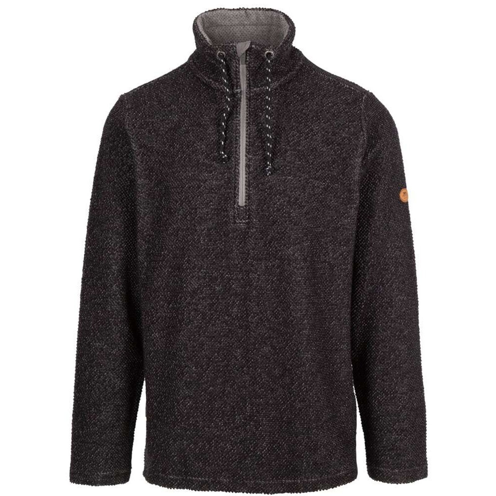 Trespass Men's  Sweatshirt Falmouthfloss Cotton Black in Size XS, BrandAlley