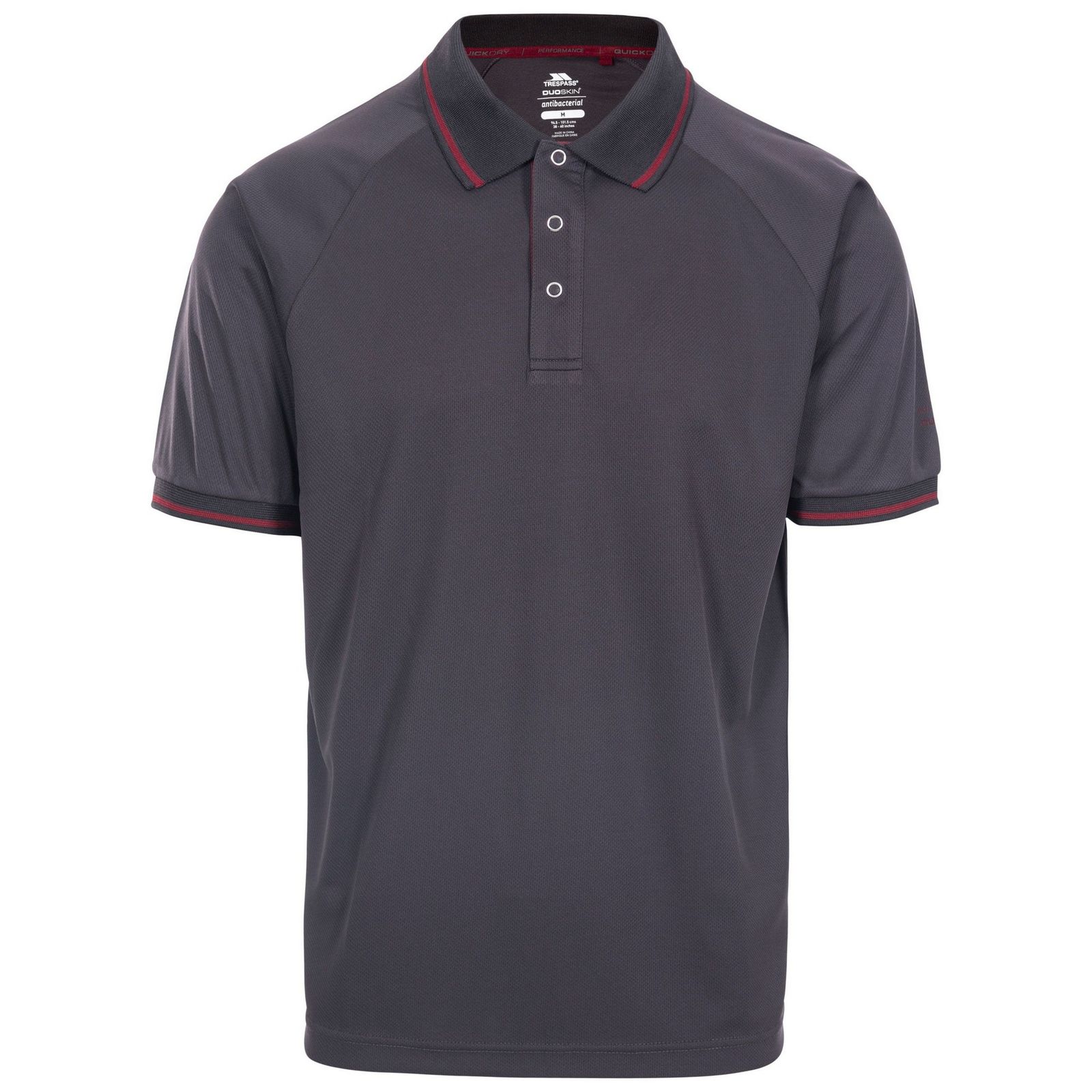Polo Shirt Bonnington Polyester Dark Grey