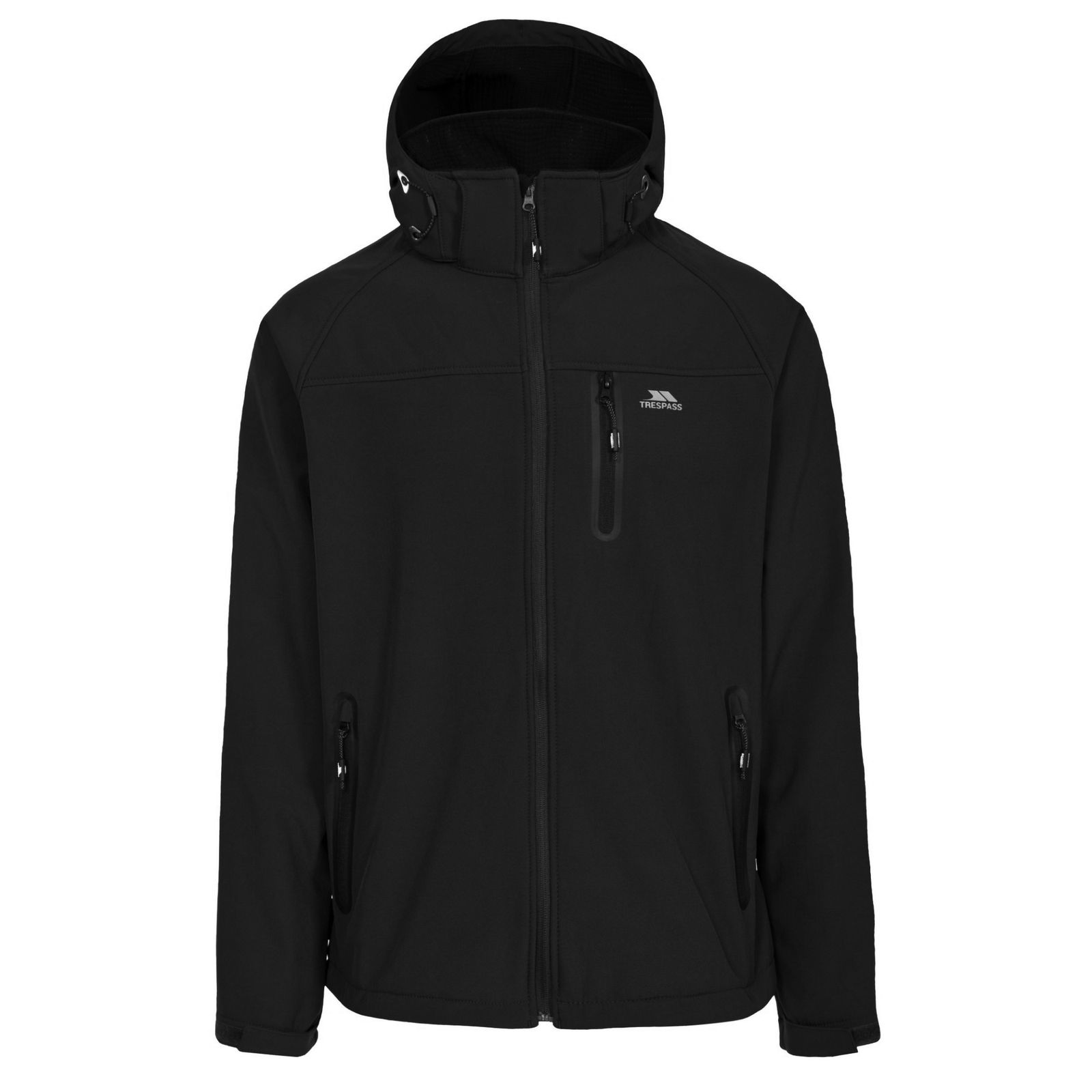 Trespass Men's   Black Soft Shell Jacket Accelerator Ii Polyester in Size L, BrandAlley