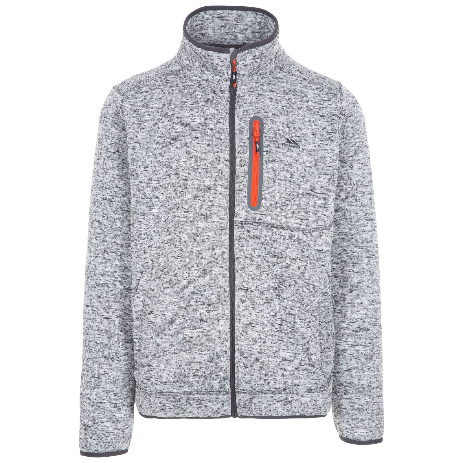 Trespass Men's   Grey Fleece Jacket Bingham Polyester Marl in Size 3XL, BrandAlley