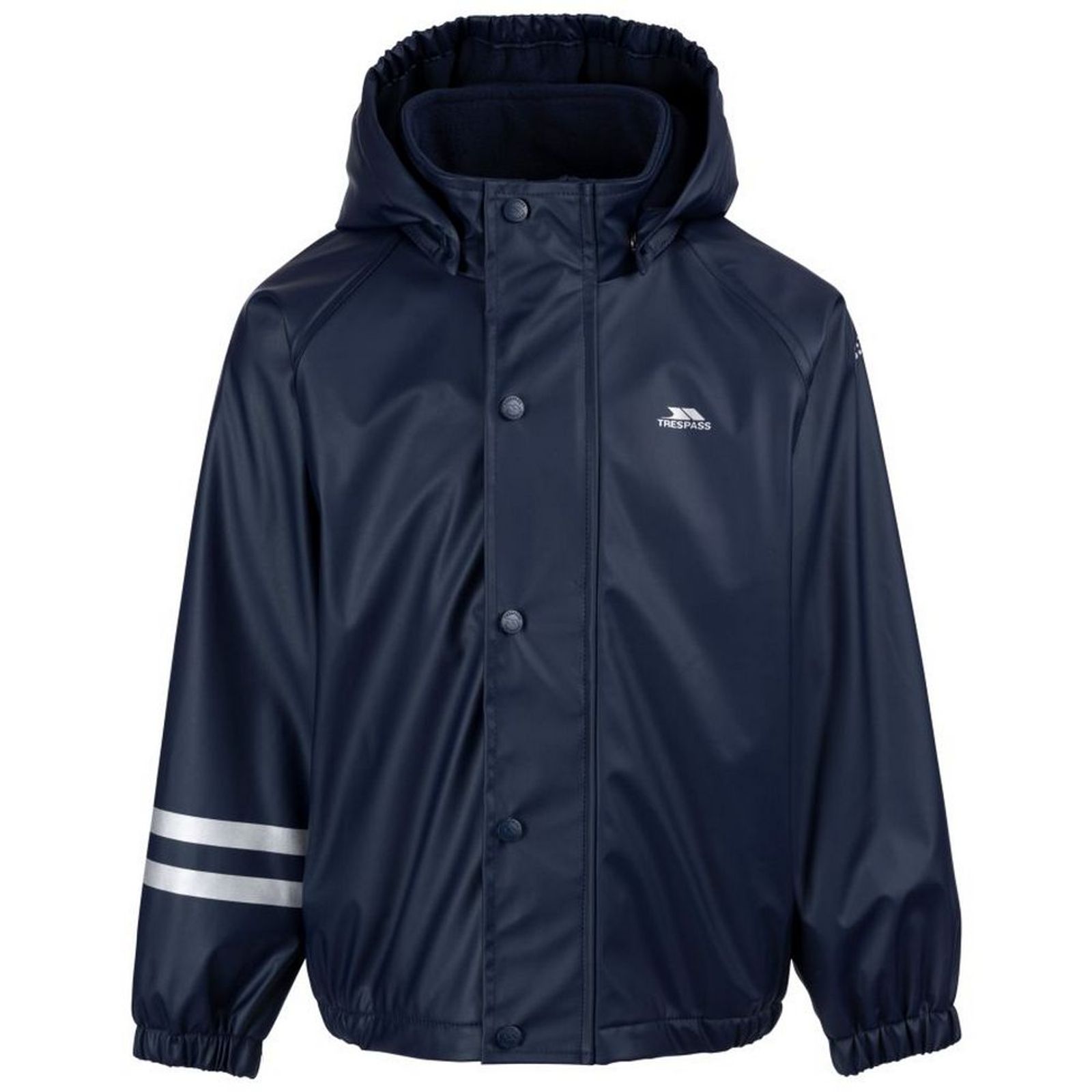 Trespass Boys   Navy Waterproof Jacket Daire Polyester Pu Coating in Size 18/24 Months, BrandAlley