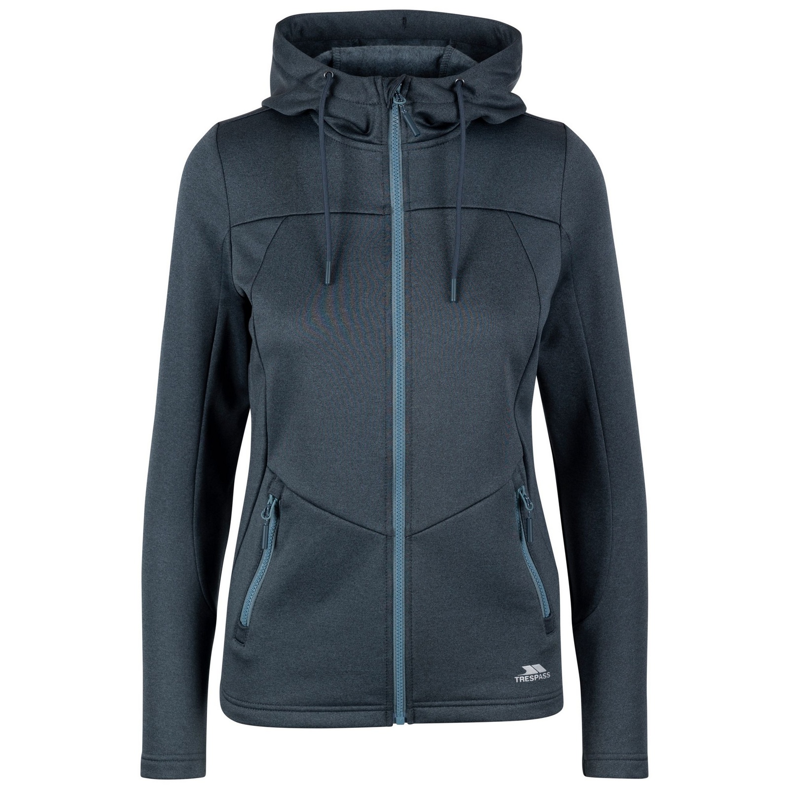 Hoodie Koa Polyester Blue Greige Marl